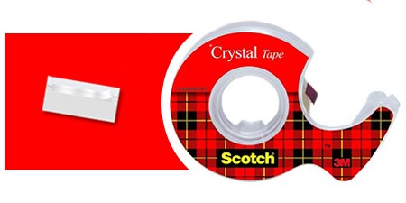 Scotch® Crystal Clear tape en gebruiksvoorbeeld - briefafdichting
