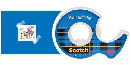 Scotch® Wall-Safe tape en gebruiksvoorbeeld - een kunstgalerie maken

