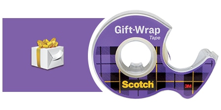 Scotch® Gift-Wrap tape en gebruiksvoorbeeld - een cadeau inpakken
