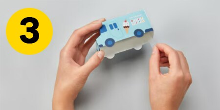 Stap 3 - het automobiel sjabloon tapen
