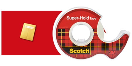 Scotch® Super-Hold tape en gebruiksvoorbeeld - belangrijke documenten verzegelen
